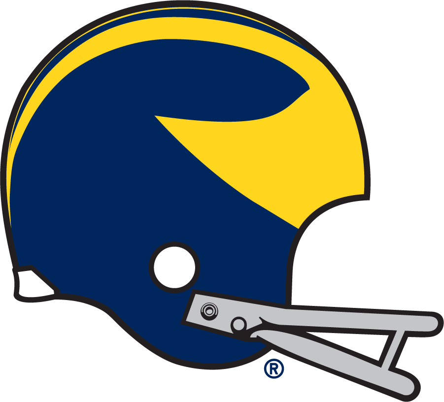 Michigan Wolverines 1969-1974 Helmet Logo t shirts iron on transfers